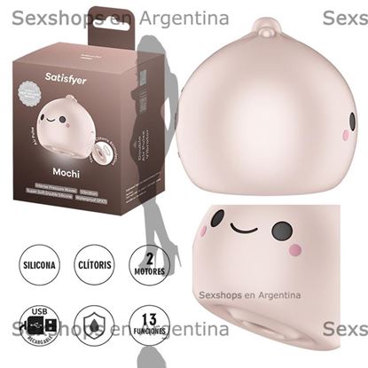 Mochi succionador estimulador de clitoris y carga USB